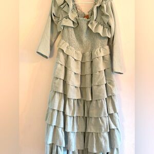 JessaKae Collection Light Blue Whimsy Dress Large